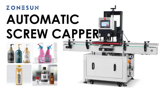 Zonesun Automatic High Speed Dropper Spray Shampoo Bottle Capping Machine