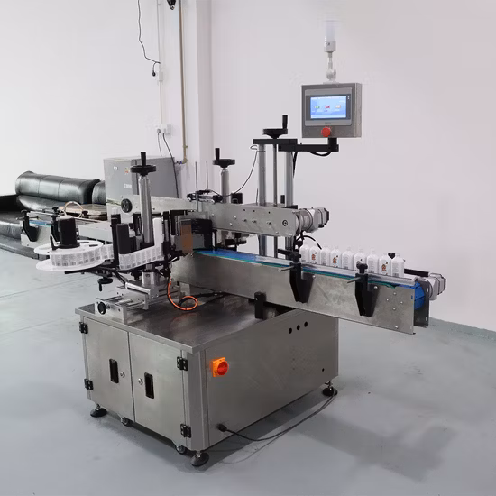 Gosunm Double Side Sticker Labeling Machine Two Sides Square Bottle Label Applicator Bucket Boxes Carton Double Side Labeling Machine