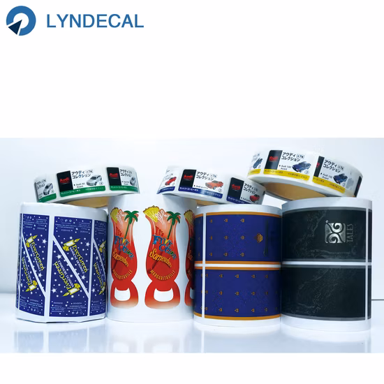 Waterproof Clear Transparent PVC Pet BOPP Vinyl Adhesive Paper Printing Label Sticker