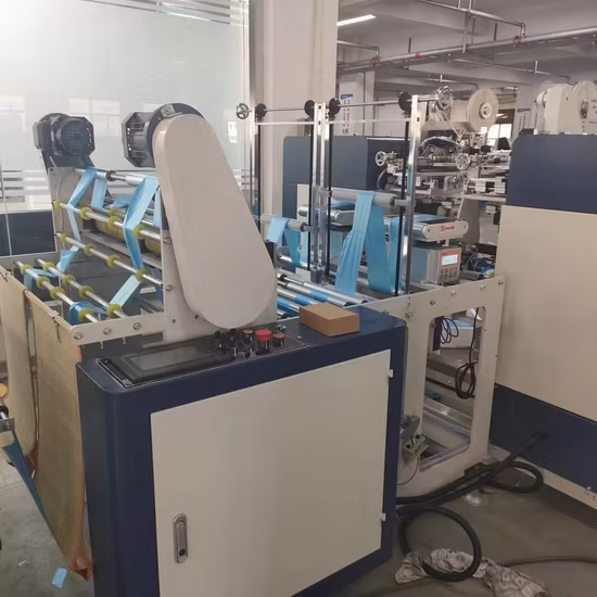 Automatic Biodegradable Plastic PLA Pbat Corn Starch Garbage Bag Trash Star Seal Bag on Roll Making Machine