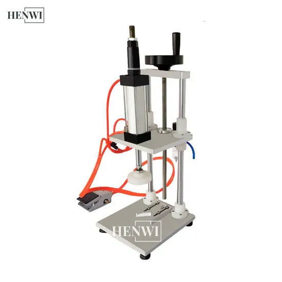 Semi Automatic Shampoo Bottle Cap Pressing Machine