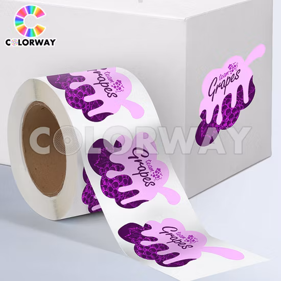 Skin Care Make up Waterproof Custom Design Roll Holographic Gold Silver Hot Foil Perfume Cosmetic Package Printing Adhesive Paper Plastic Bottle Label Sticker