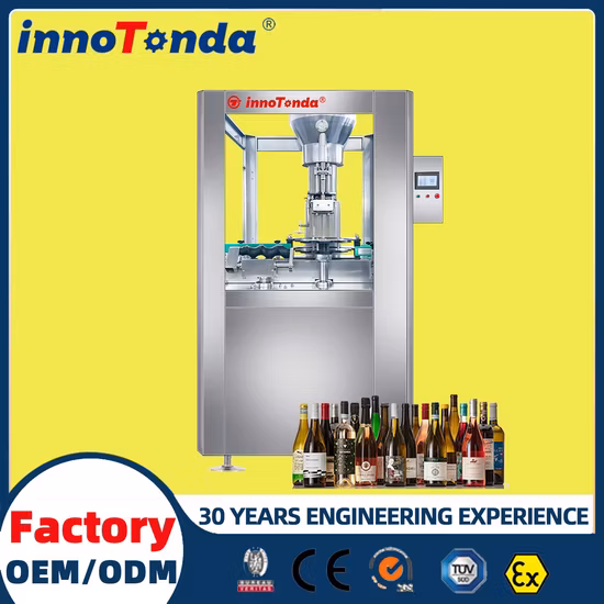 Glass Bottle Aluminum Cap Capping Pressing Sealing Machine