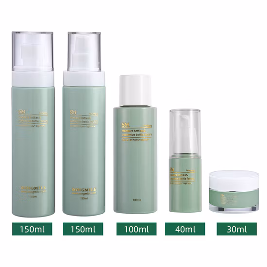 Factory Direct Selling Pet PP Empty Skincare Packaging Lotion Bottle with Pump Luxury Bottle Set for Skin Care Cosmetics